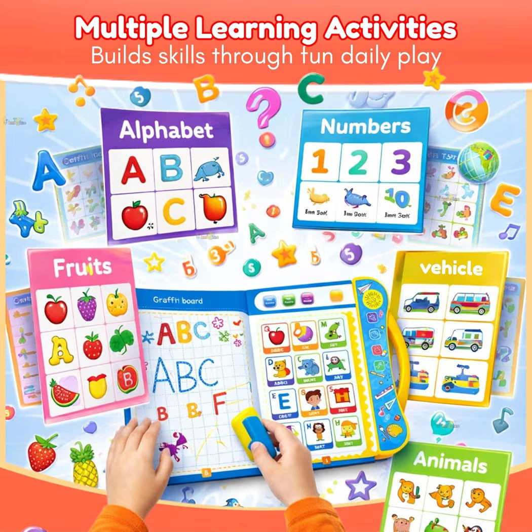 Kidscribe™- Activity Book Touch, Listen, and Learn with Every Page!