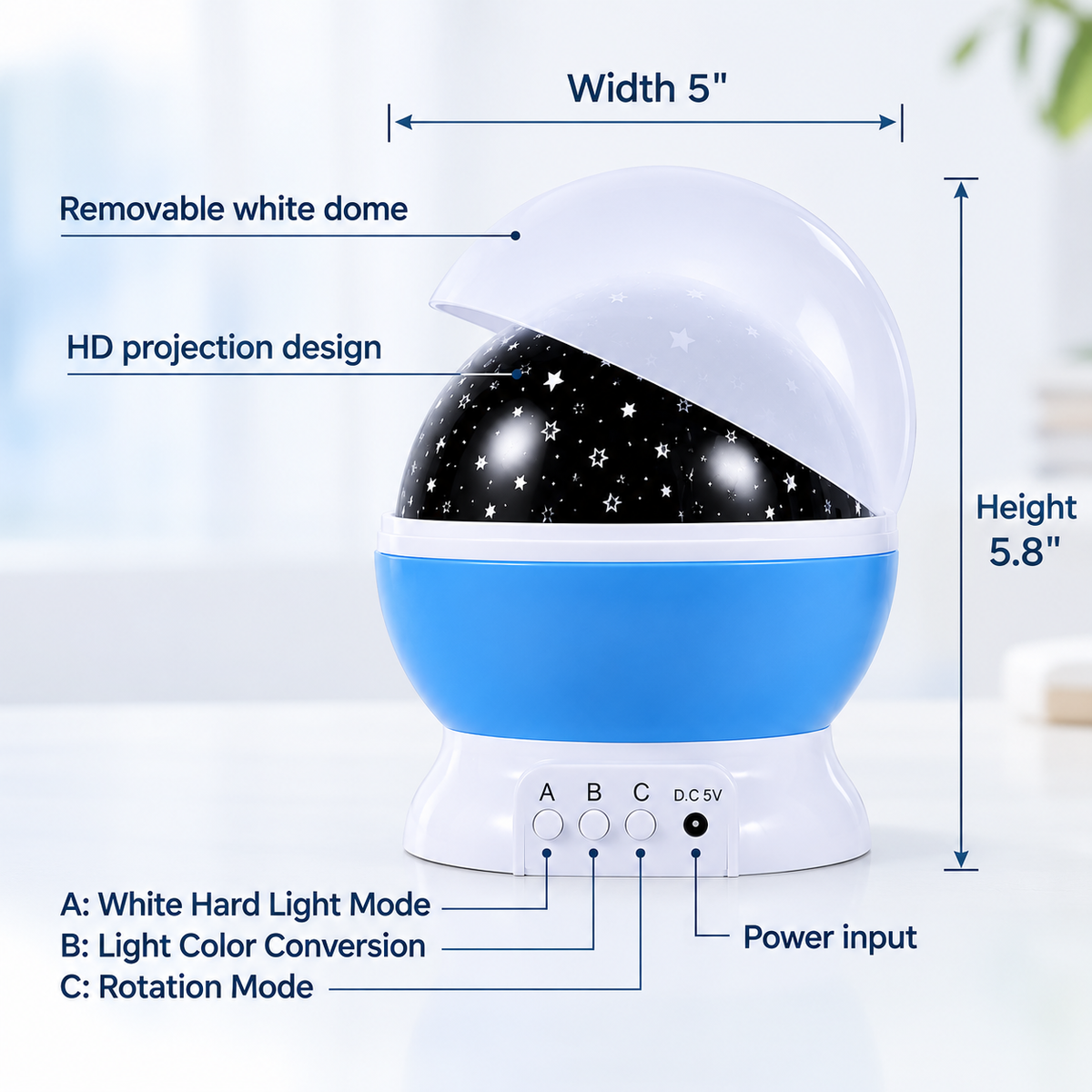AuroraSky™ — Galaxy Star Projector Lamp
