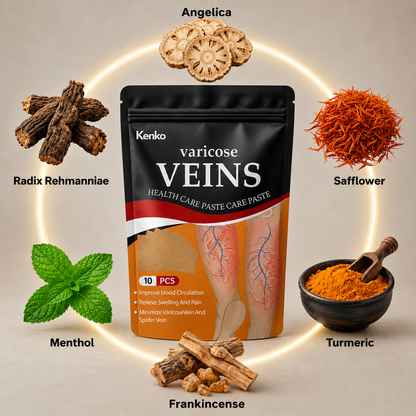 KENKO™ | Herbal Spider & Varicose Vein Patches | Natural Relief for Swelling, Tired Legs & Vein Support