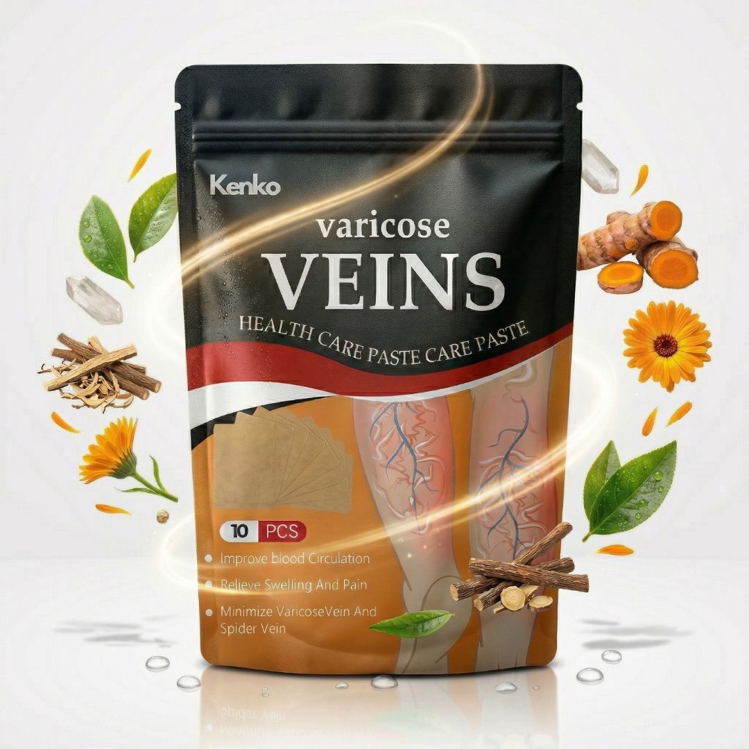 KENKO™ | 12Pcs | Herbal Spider & Varicose Vein Patches | Natural Relief for Swelling, Tired Legs & Vein Support