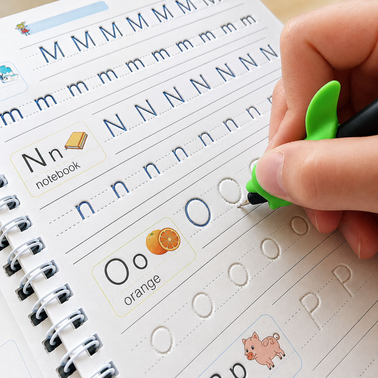 Kidscribe™- Sank Magic Reusable Practice Copybook Set Combo For Kids