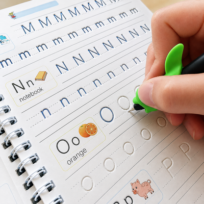 Kidscribe™- Sank Magic Reusable Practice Copybook Set Combo For Kids
