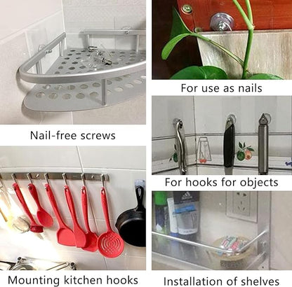 Self Adhesive Heavy Duty Waterproof Wall Hooks | No Drilling, No Wall Damage